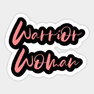 Warrior Woman Pink Sticker